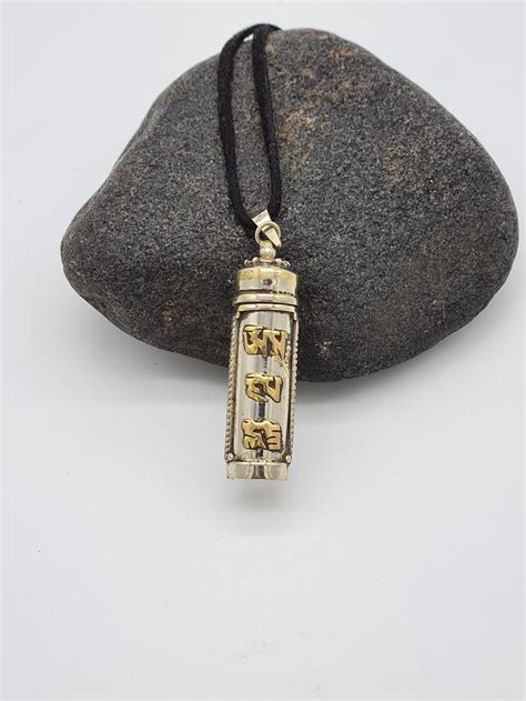 antique small ethnic metal prayer box necklace|Antique Prayer Box Jewelry .